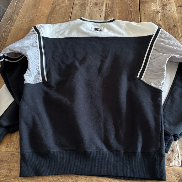 Vintage STARTER Los Angeles Raiders Crewneck Sweatshirt NFL Football - Picture 9 of 10